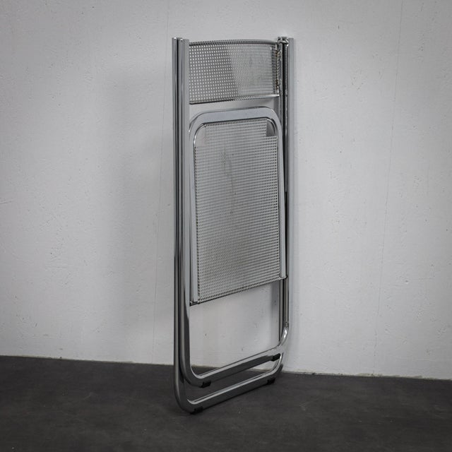 Tamara Perforated Metal Folding Chair from Arrben, 1980s For Sale - Image 9 of 10