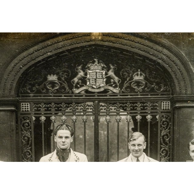 Fantastic Framed 1937 Christ’s College Cambridge Rowing Crew Photograph English Sporting Memorabilia University Preppy Home Decor For Sale In New York - Image 6 of 13