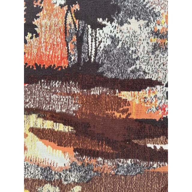 French Screen Printed Aubusson Tapestry by Gemmanick, 1970s For Sale - Image 13 of 18