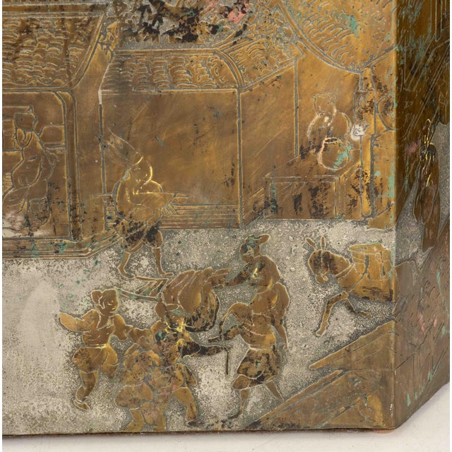 Modern Philip & Kelvin LaVerne "Chan" Side Tables, Pair For Sale - Image 3 of 14
