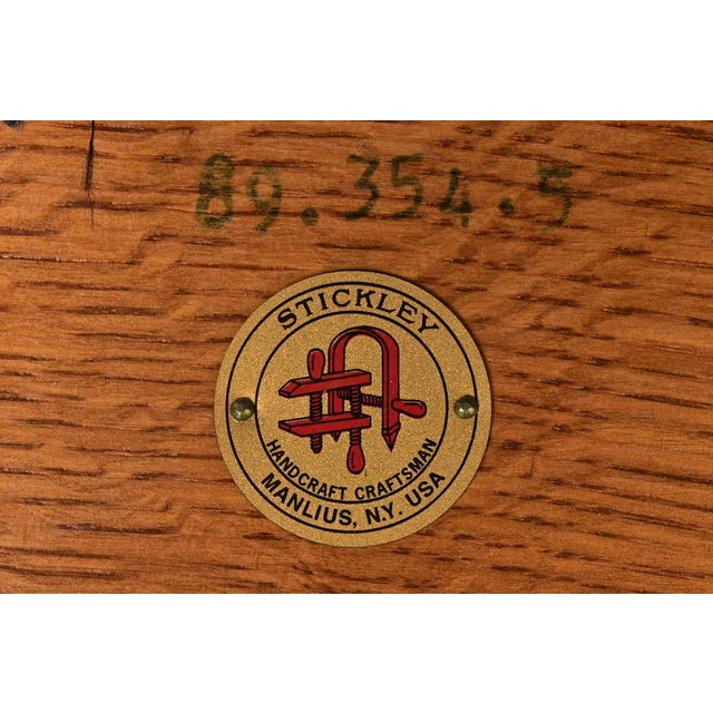 Stickley Harvey Ellis Collection Mission Inlaid Oak Arts & Crafts Rocking Chair For Sale - Image 13 of 14