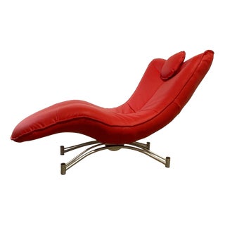 Red Model DS151 Chaise Longue by Jane Worthington for de Sede, 1990s For Sale