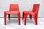 Mid-Century Modern Set of Space Age Red Chairs by Helmut Bätzner for Bofinger For Sale - Image 3 of 15