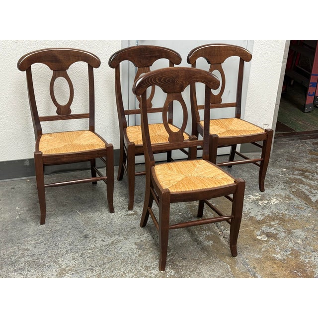 Traditional Pottery Barn Napoleon Dining Chairs, Set of Four For Sale - Image 3 of 12