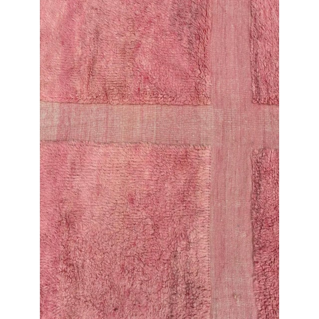 Pink Modern Wool Rug For Sale - Image 6 of 10