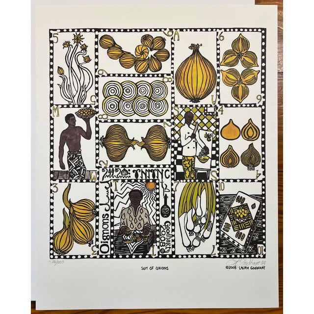 Cream Four Prints. Original Art, Playing Card Theme, Food Art For Sale - Image 8 of 11