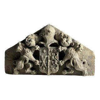 Limestone Coat of Arms For Sale