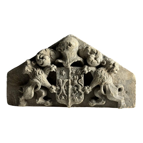Limestone Coat of Arms For Sale