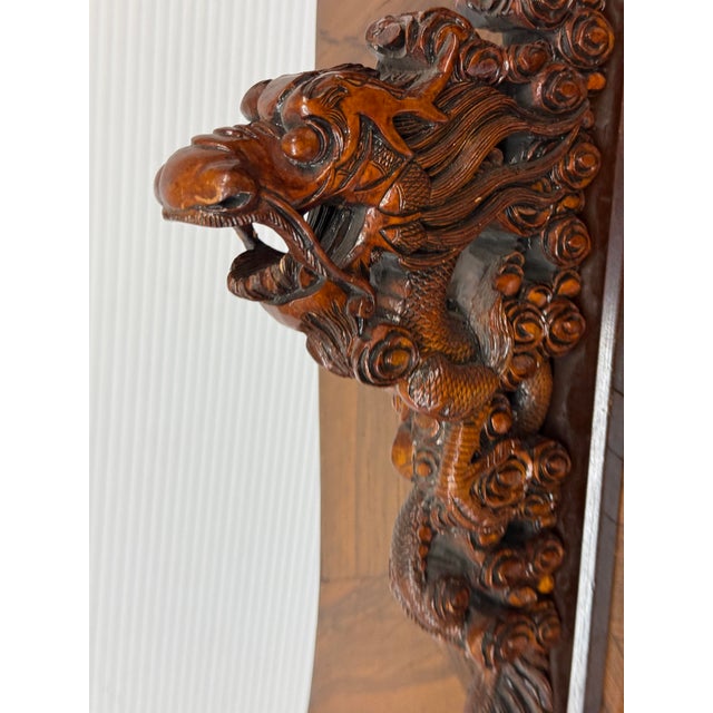 Hand Carved Dragon Sculpture For Sale - Image 4 of 11