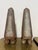 Industrial Pair, Vintage Distressed Tole Obelisk Form Sculptures For Sale - Image 3 of 8