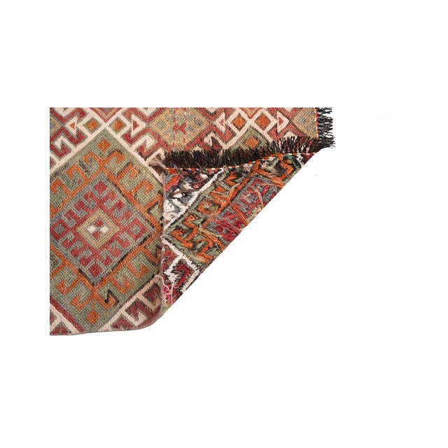 Mid-Century Modern Mini Embroidered Vintage Kilim Rug - 2`0″ X 2`5″ For Sale - Image 3 of 3