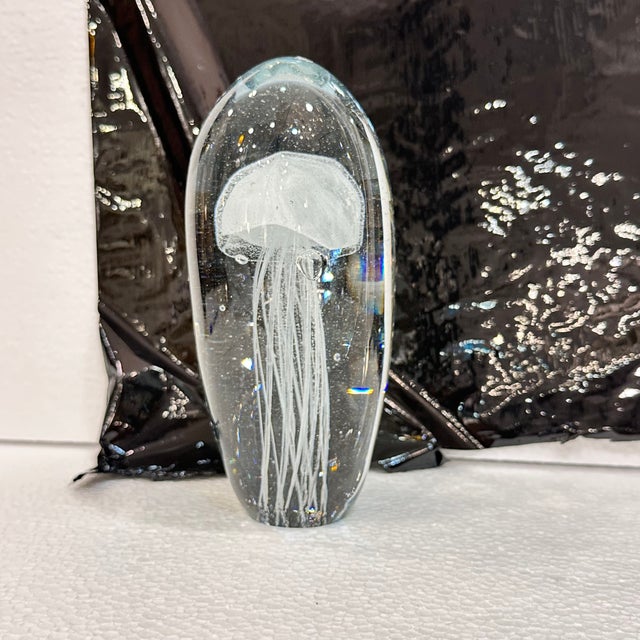 White Decorative Figure Medusa Paperweight in Murano Crystal, Italy, 2000s For Sale - Image 8 of 18