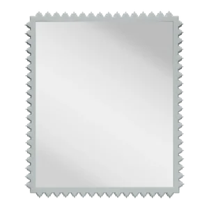 Fleur Home Carnival Muses Rectangle Mirror in Pelican Gray, 32x40