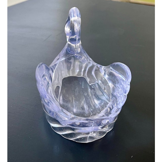 1980s Lucite Swan Soap Dish or Catch All For Sale - Image 4 of 8