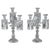 Baccarat Crystal Girandoles with Four Light Arms, 1900s, Set of 2 For Sale