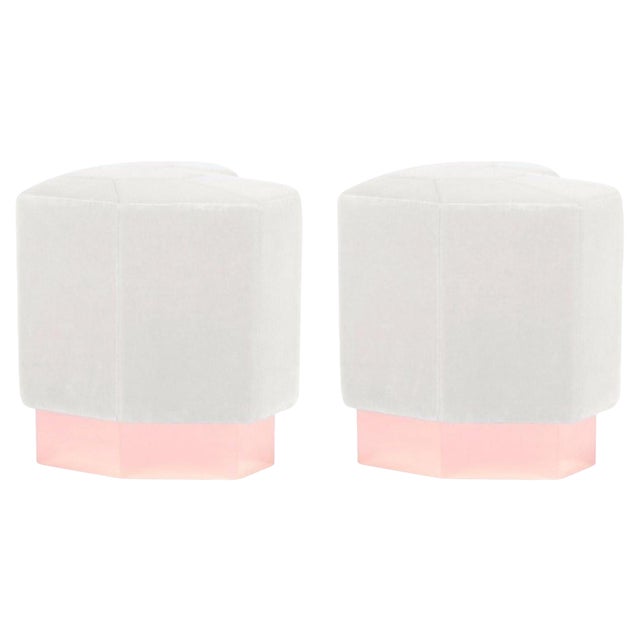 Set of Queen Heart Stools by Royal Stranger For Sale