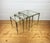 Vintage Hollywood Regency Brass and Glass Nesting Tables, 1950s, Set of 3 For Sale - Image 6 of 11