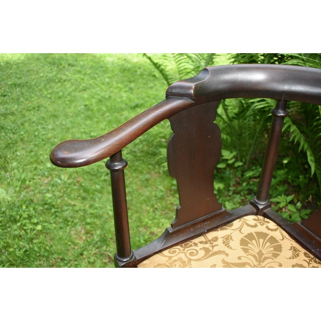 Chippendale 18th Century English Mahogany Chippendale Corner Chair For Sale - Image 3 of 7