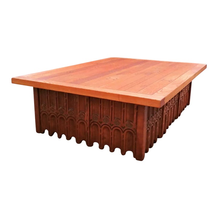 Mid Century Mission Oak Coffee Table Chairish