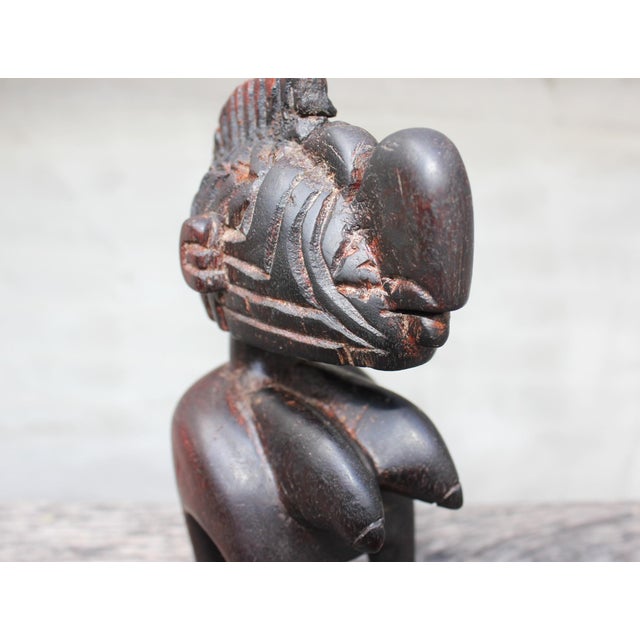 Vintage African Hand-Carved Wood Baga Style Fertility Figure, 1950s For Sale - Image 16 of 18