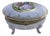 Vintage Victorian Footed Porcelain Jewelry/Trinket Box For Sale
