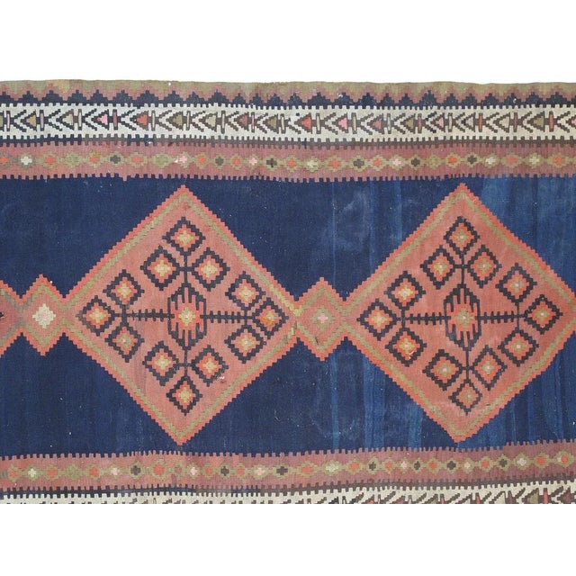 Persian 1900's Antique N.west Persian Kilim, 4'8" X 14'3" For Sale - Image 3 of 6