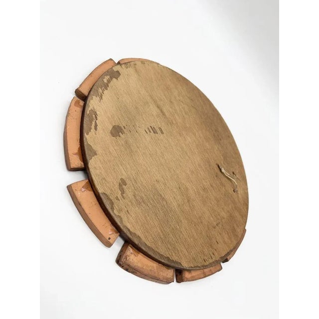 Glass Ceramic Herbier Mirror attributed to Vallauris, 1960 For Sale - Image 7 of 9