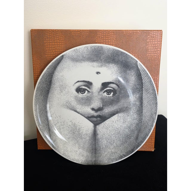 Ceramic Mid-Century Tema E Variazioni Fornasetti #218 Plate For Sale - Image 7 of 10