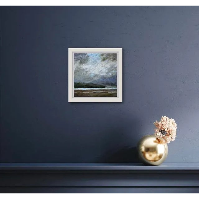 2020s "Stormy Sky Over Dillon Beach" Contemporary Impressionist Style Seascape Oil Painting For Sale - Image 5 of 12