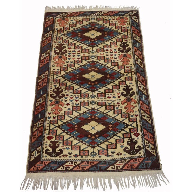Vintage Turkish Yagcibedir Rug, 1950s For Sale - Image 15 of 15
