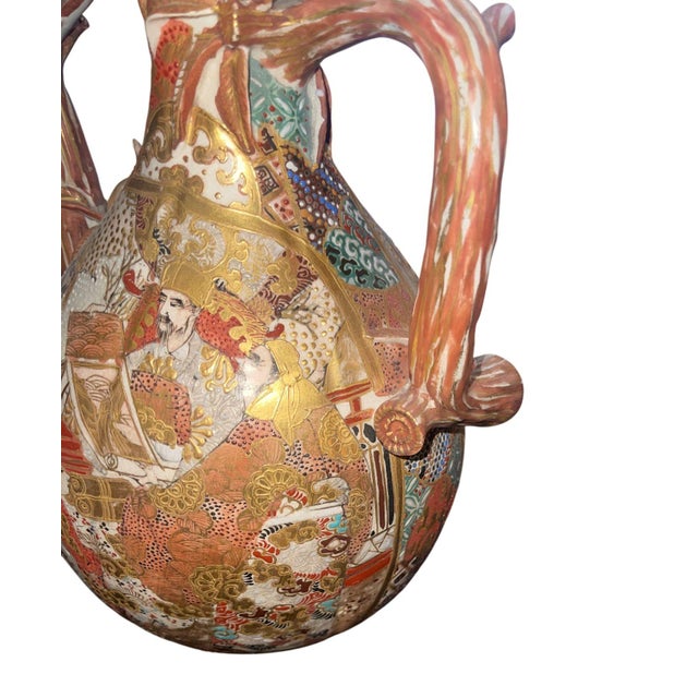 Meiji Period Japanese Satsuma Porcelain Tea Set, 19th Century. For Sale - Image 10 of 12