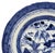 Chinese Antique 19th Century Chinese Canton Export Blue & White Porcelain Plate & Stand For Sale - Image 3 of 10