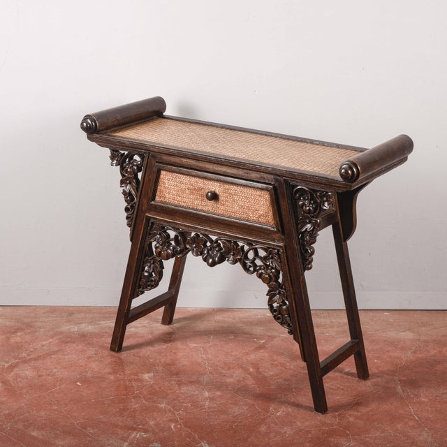 Carved Wood Coffee Table For Sale - Image 4 of 9