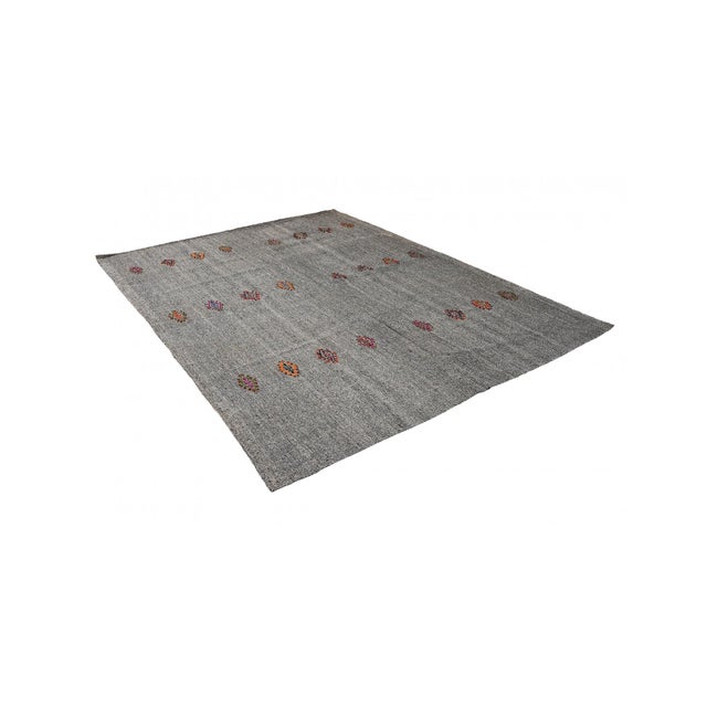 Vintage handwoven decorative kilim rug from Adana region of Turkey. Approximately 50-60 years old. In very good condition....