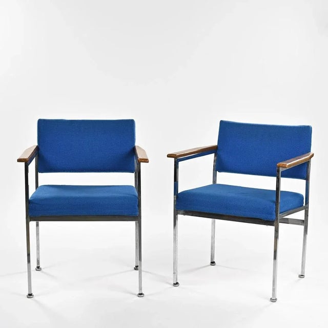 Set of Scandinavian Armchairs attributed to Sigvard Bernadotte, 1960s For Sale - Image 12 of 12