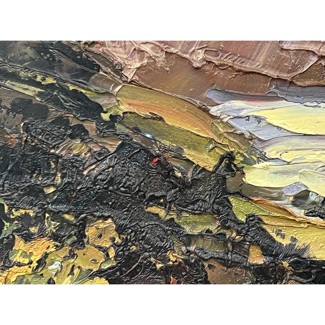 Contemporary Impasto Oil Painting of Derwent Water in Keswick in the Lake District of England 2011 For Sale - Image 3 of 17