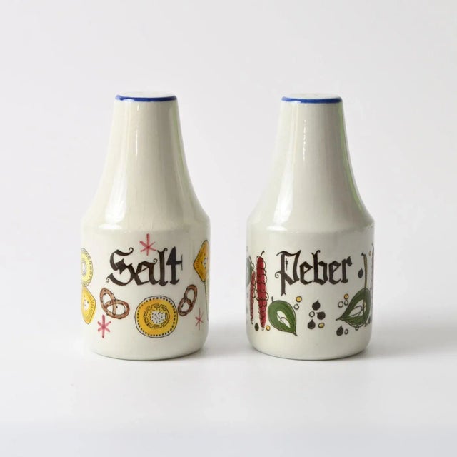 Danish Salt and Pepper Shakers from Knabstrup, 1960s, Set of 2 For Sale - Image 9 of 9