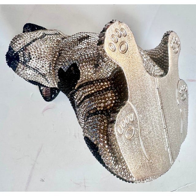 2019 Judith Leiber French BullDog Fred Crystal Minaudiere Evening Clutch Bag Collector’s Edition in Box For Sale - Image 10 of 18