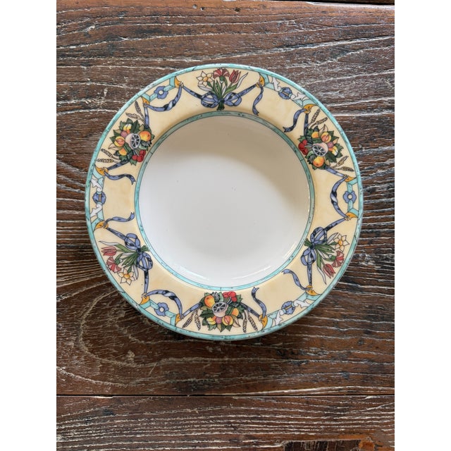 1990s Villeroy Boch Castellina 9 Inch Rimmed Soup Pasta Bowls Citta Campagna - Set of 7 For Sale In Chicago - Image 6 of 10