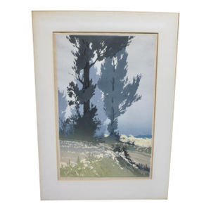 Paul Oskar Droge Signed Woodcut