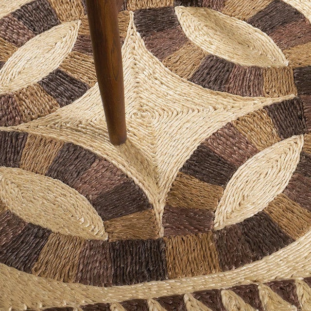 Abaca Natural Premium Fiber Rugs Brown Tan and Cream 6x9Ft. For Sale - Image 4 of 5