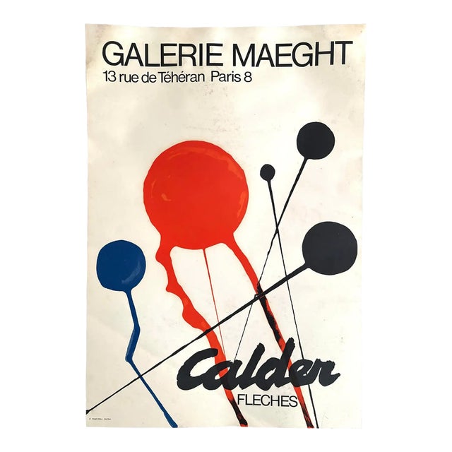 Alexander Calder - Fleche 'Galerie Maeght', 1970 - Lithographic Poster For Sale