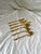 American 1960s Gold-Plated Stainless Steel Bamboo Flatware Set- 55 Pieces For Sale - Image 3 of 6
