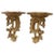 19th Century Chippendale Style Carved Giltwood Wall Brackets - A Pair For Sale - Image 11 of 11