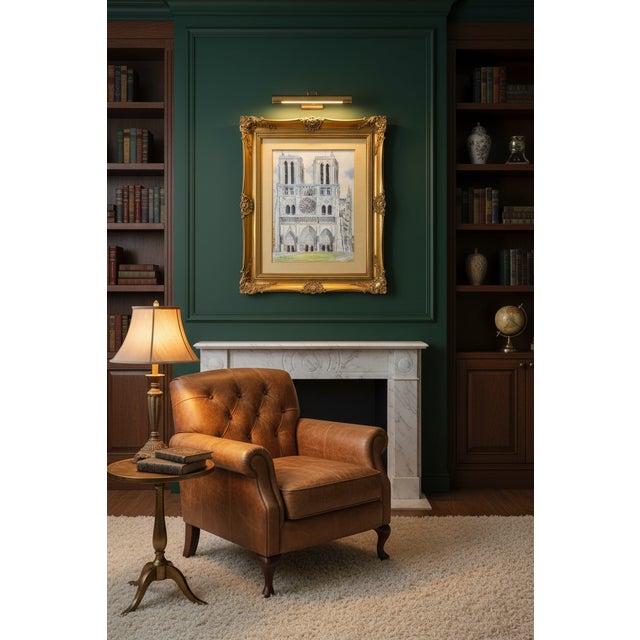 1973 Original Signed Steve LeBailly Mixed Media – "Notre-Dame De Paris" For Sale - Image 12 of 12