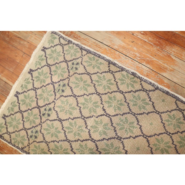 Narrow Vintage Zabihi Collection Turkish Runner - 1'11" x 9'1" For Sale - Image 9 of 10