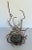 2007 Iron Sculpture of Nest With 3 Blue Eggs For Sale - Image 4 of 8