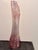1960s l.e. Smith Pink Iridescent Carnival Glass Swung Vase, "Diamond Butt" Pattern. Approx 17.5” Tall For Sale - Image 6 of 12