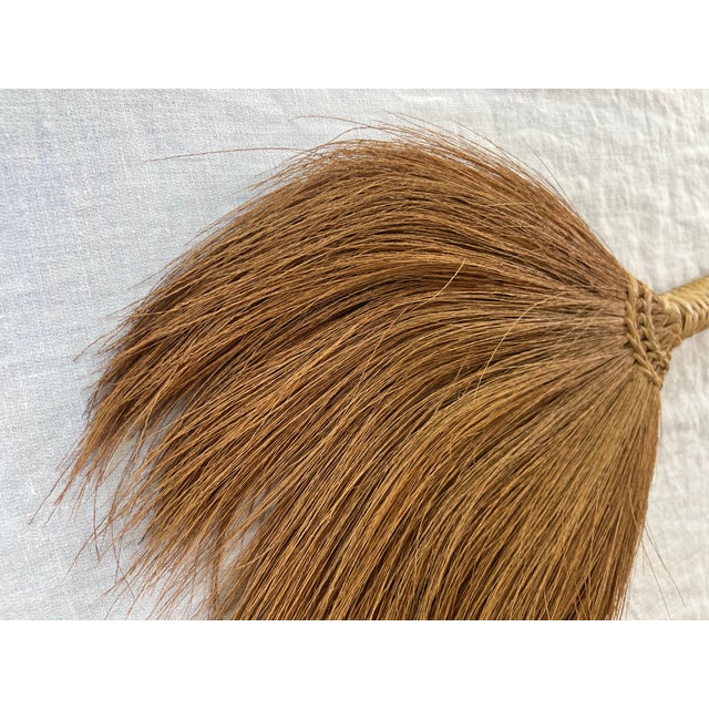 Folk Art Handmade Housekeeping Tools Broom and Rug Beater For Sale - Image 3 of 9