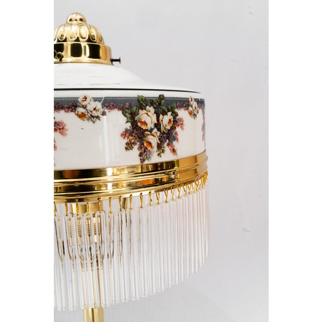 1920s Art Deco Table Lamp with Glass Shade, Vienna, 1920s For Sale - Image 5 of 17